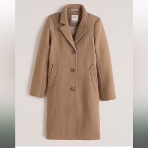 Abercrombie and Fitch Wool Blend Dad Coat NWT